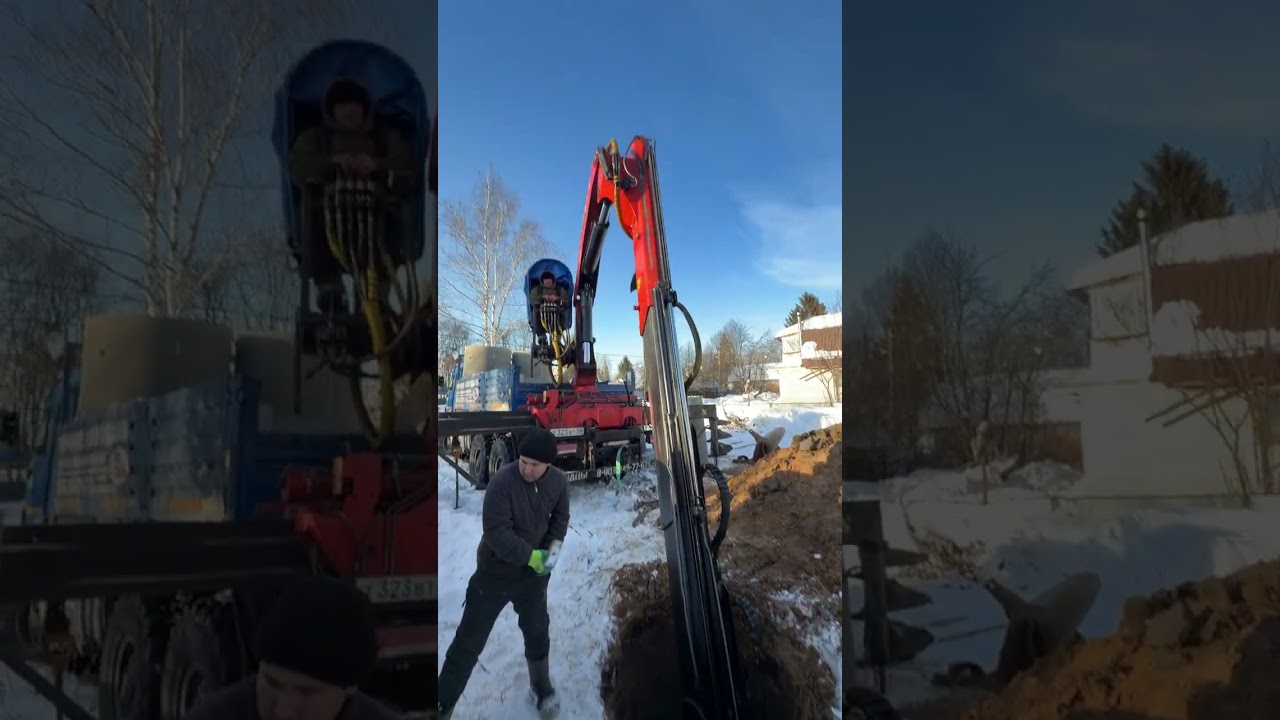 Бурение колодцев за 1 день машиной!21 кольцо у нас не предел,бывало и глубже.Молодцы ребята!