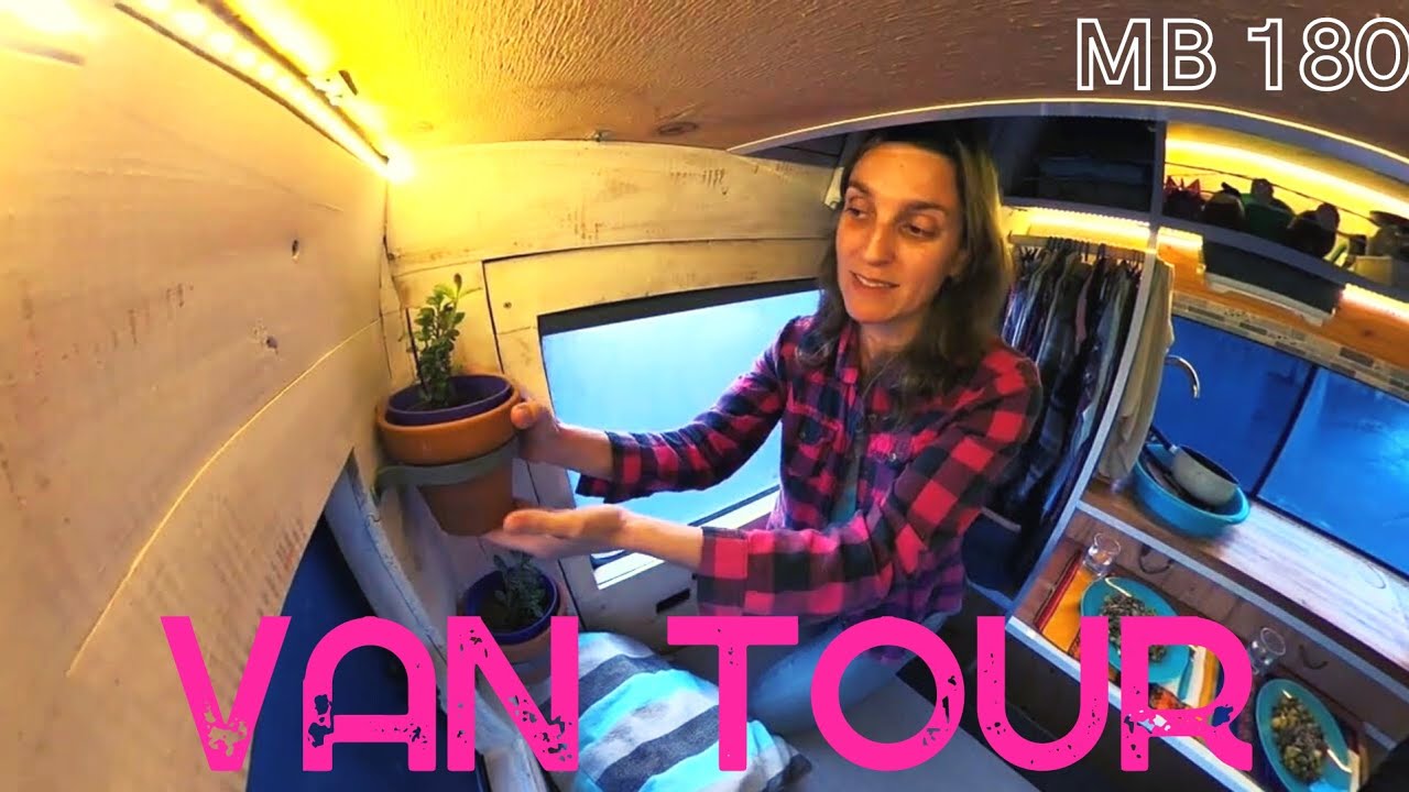 VAN TOUR → Una Arquitecta y un Ingeniero diseñan y construyen este MOTORHOME MB 180 - Chez Team