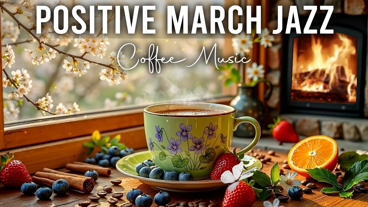 Positive March Jazz ~ Exquisite Spring Morning Jazz Cafe & Smooth Bossa Nova Instrumental to Relax