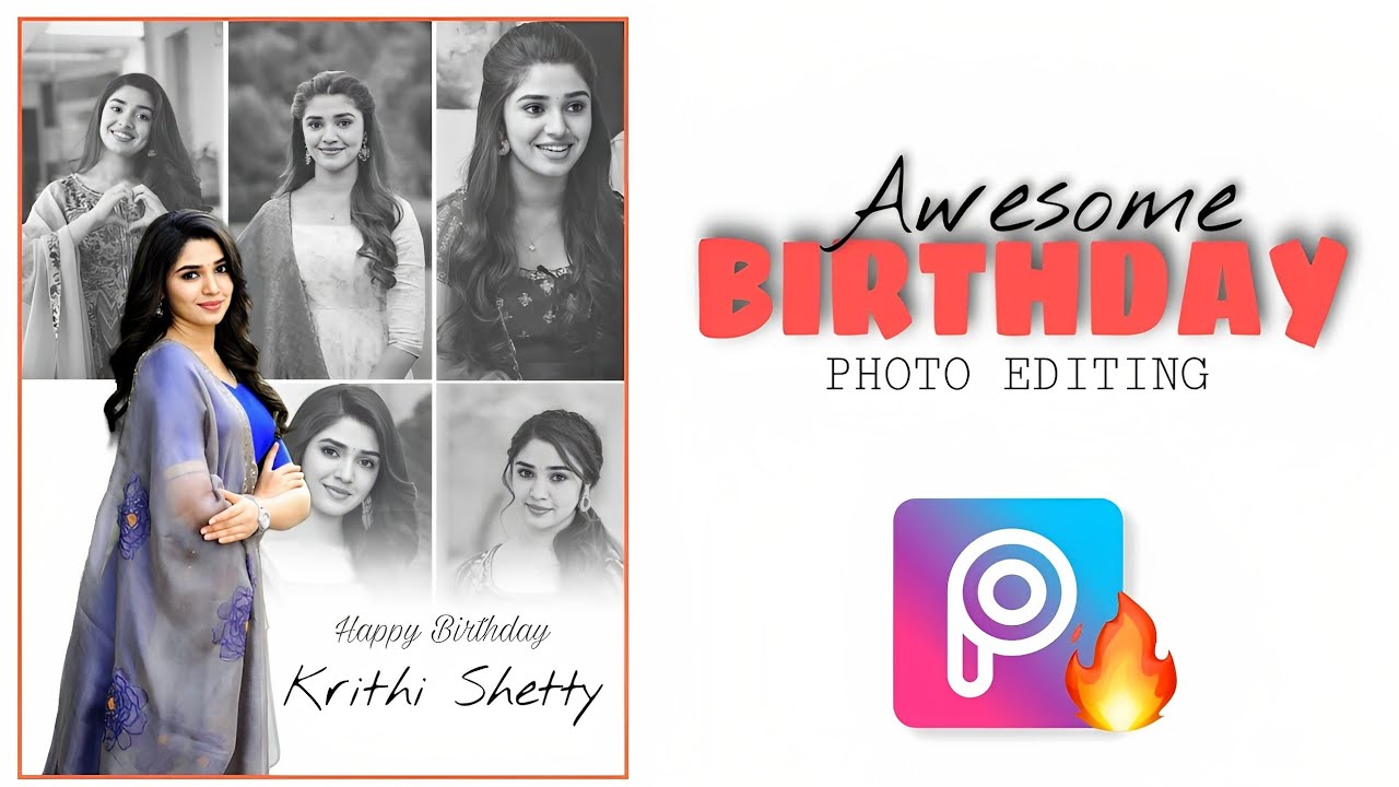 Awesome Birthday Poster Editing || PicsArt Collage Photo Editing || Mayank Editz 🔥