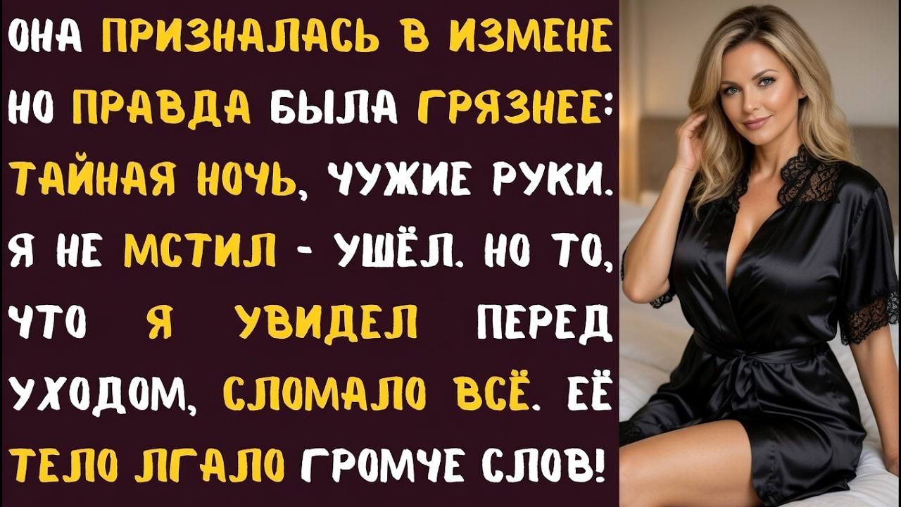 Она призналась в ИЗМЕНЕ… Но НАСТОЯЩУЮ ПРАВДУ я узнал через три дня!