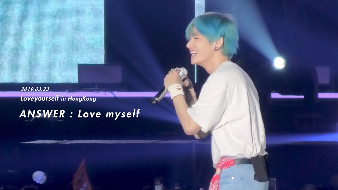 190323 방탄소년단 뷔 BTS V 태형 Answer V focus. LYS in HK day 3. Answer : Love Myself