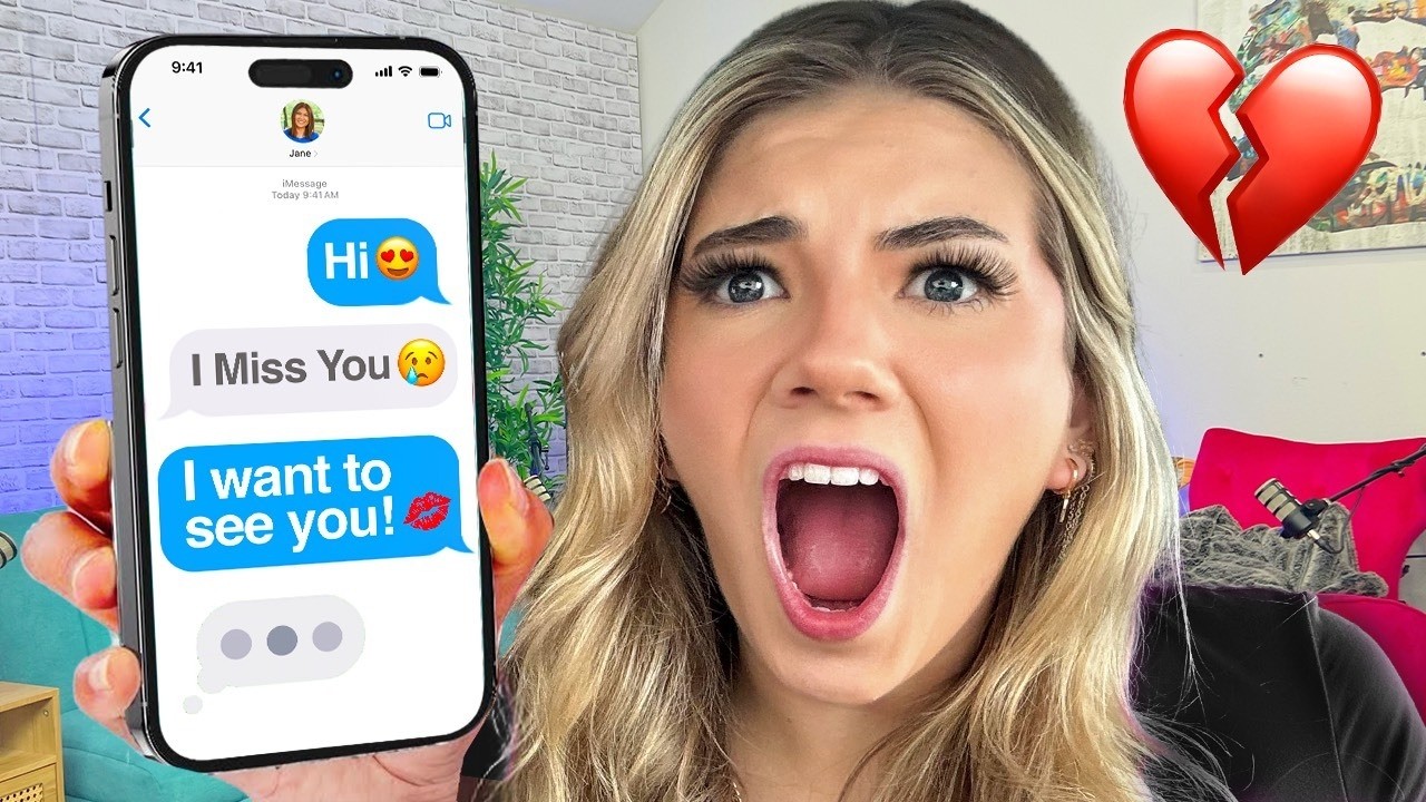 He’s texting his EX Again!