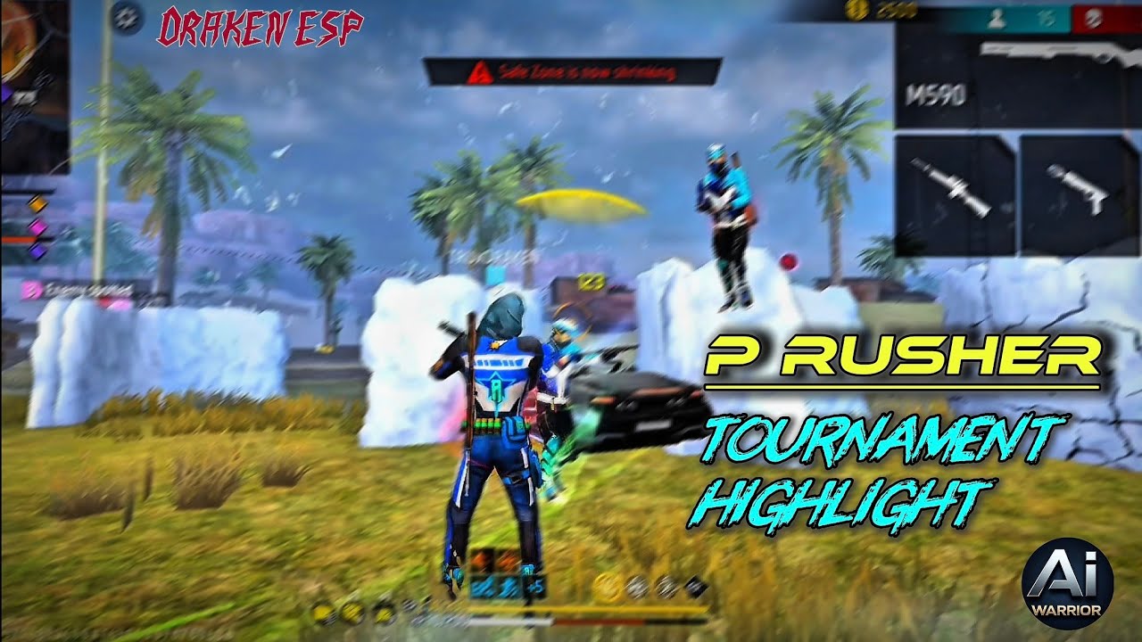 RUSHER POV 👹⚡ | TOURNAMENT HIGHLIGHT✨ FREE FIRE MAX ⚡🔥DRAKEN ESP 🇮🇳 #esp #freefire #garenafreefire 