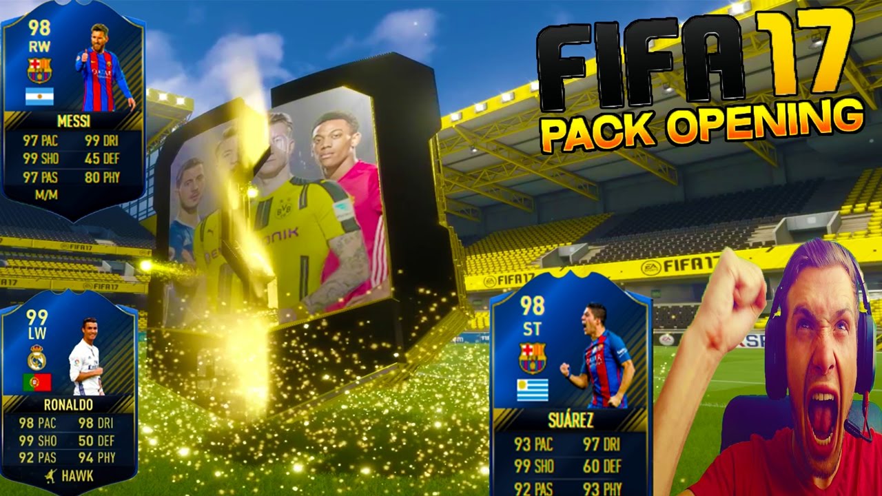 FIFA 17  TOTY INCREDIBLE PACK OPENING !!!