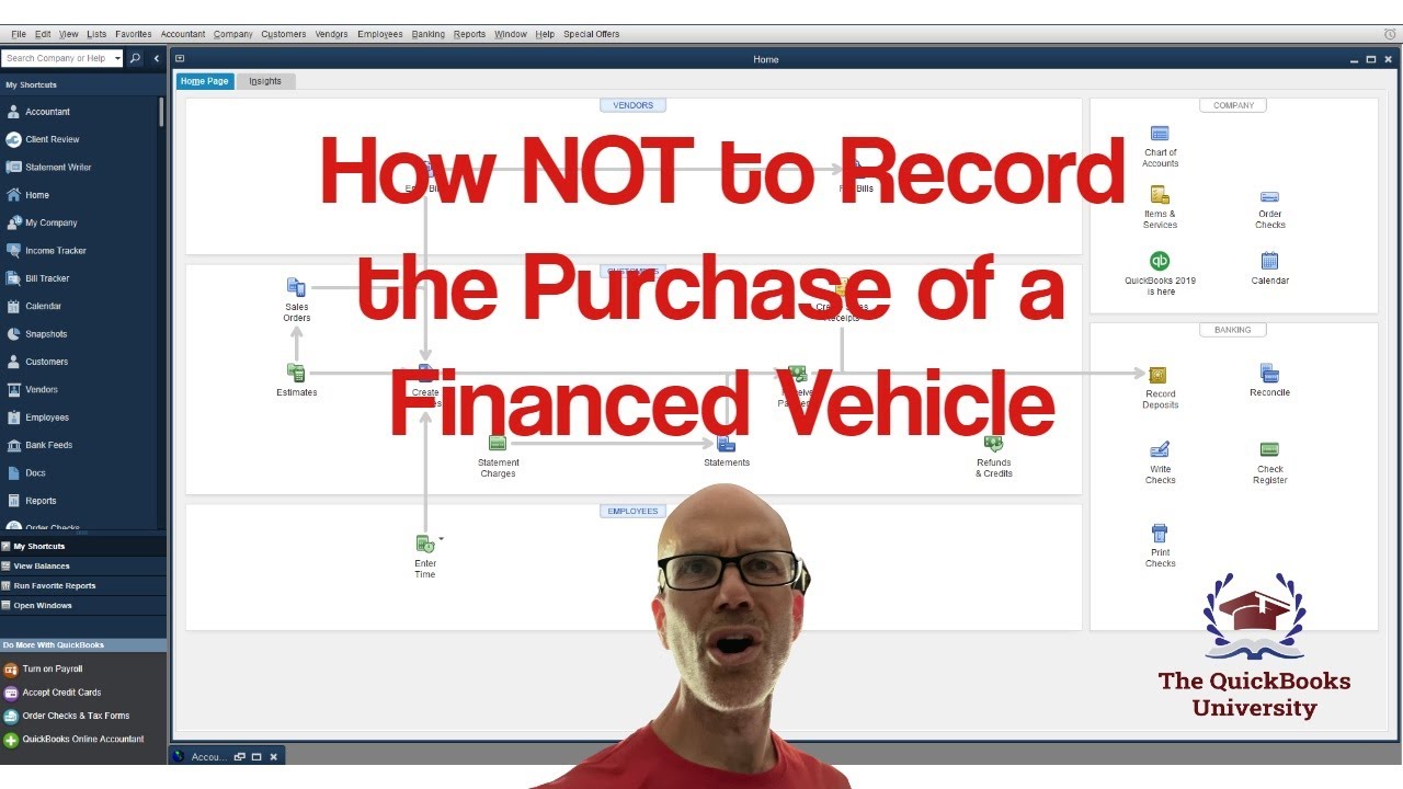 How NOT to Record the Purchase of a Financed Vehicle