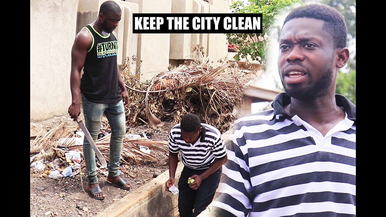 KEEP GHANA CLEAN - AKWASI TV EDUCATIVE COMEDY - ENGLISH AND FRENCH SUBTITLE