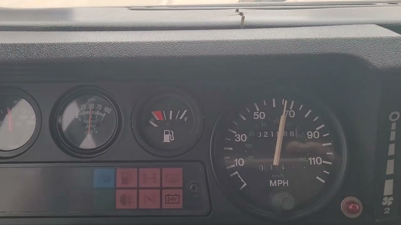 OM617 Mercedes powered Defender 90 in cab