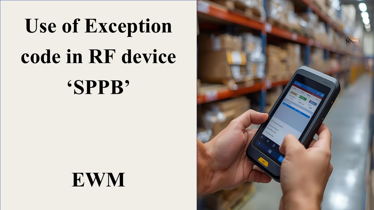 Use of Exception Codes in RF device 'SPPB'  || (Exception Handling Process)