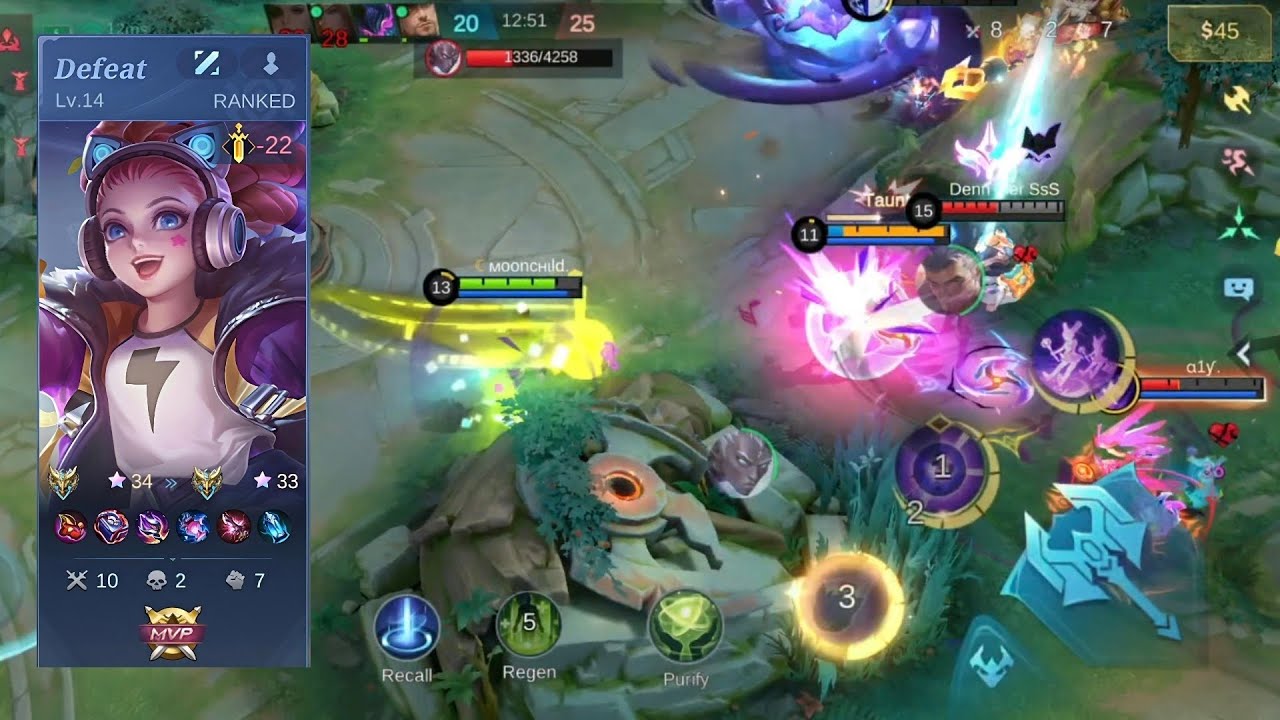 Mythical Honor ⭐ 34 ⏩ ⭐ 33 | Lylia Gameplay | MLBB