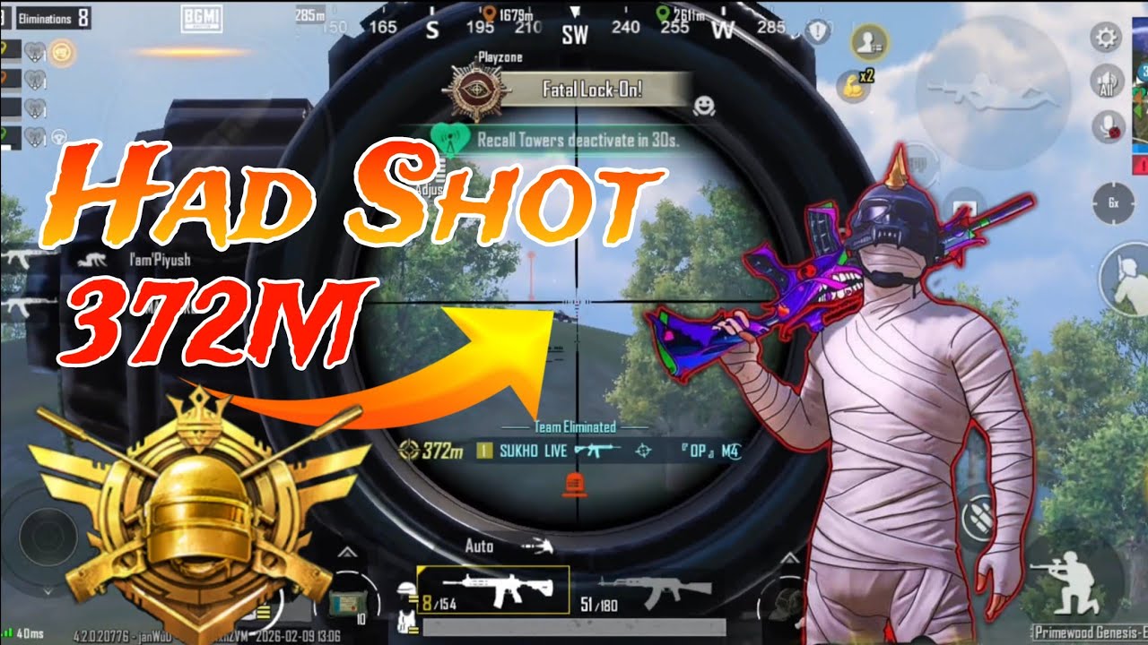 Had Shot 372M 😱 // 8 Kills 😱 Itana Muskil He Ye Sab // #subscribe #shorts #live #gaming #pubgmobile 