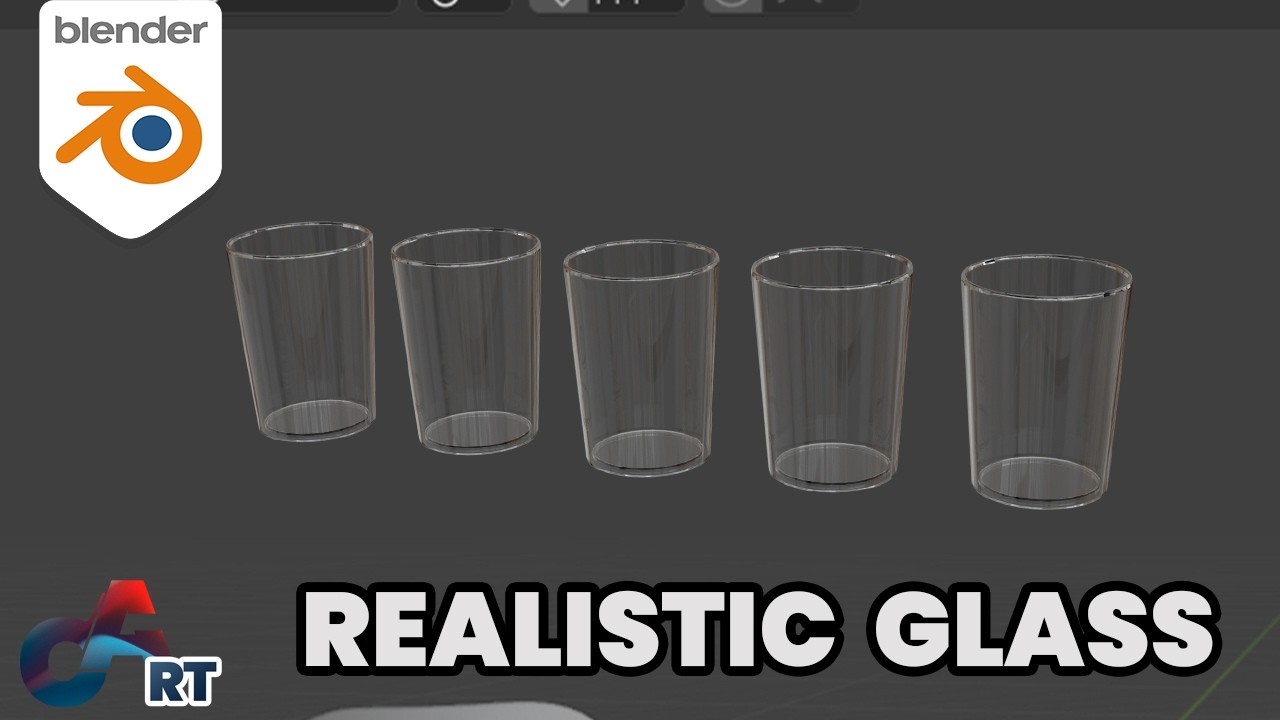 A Realistic Glass made in Blender