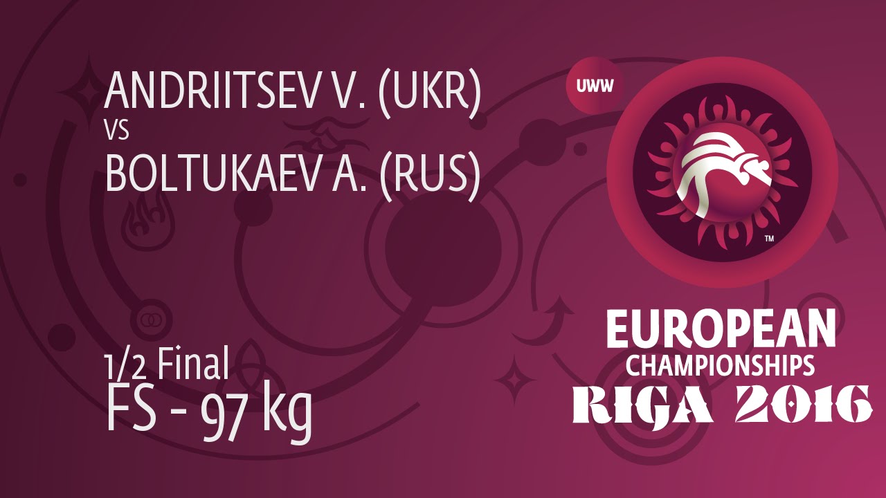 1/2 FS - 97 kg: A. BOLTUKAEV (RUS) df. V. ANDRIITSEV (UKR), 8-5