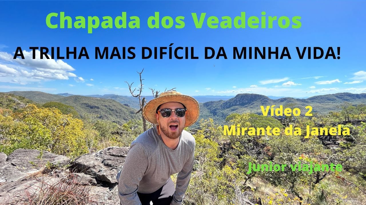 A trilha mais difícil da minha vida! Mirante da Janela na Chapada dos Veadeiros - Vídeo 2-4