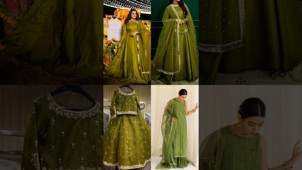Mehndi dress design 2025 letast weeding dress design 2025#shorts #fashion #ytshorts #short #dress