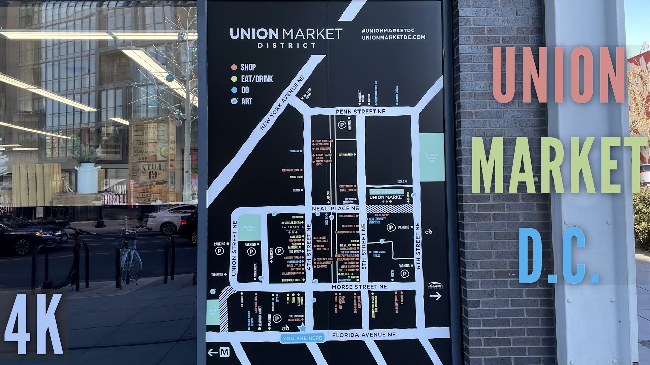 Union Market, Washington DC | Thanksgiving Weekend | 4K | USA