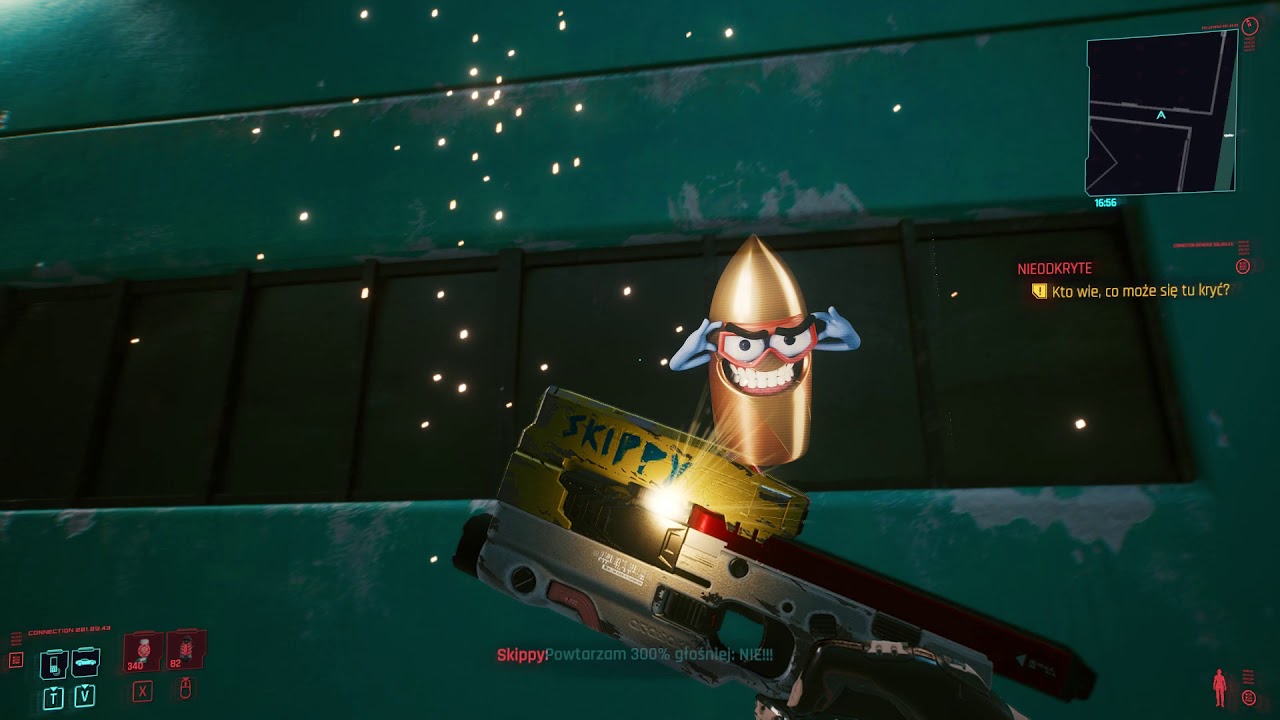 Cyberpunk 2077 Skippy, gadający pistolet :) [no commentary] [PL dubbing] [Full HD] [Ultra]