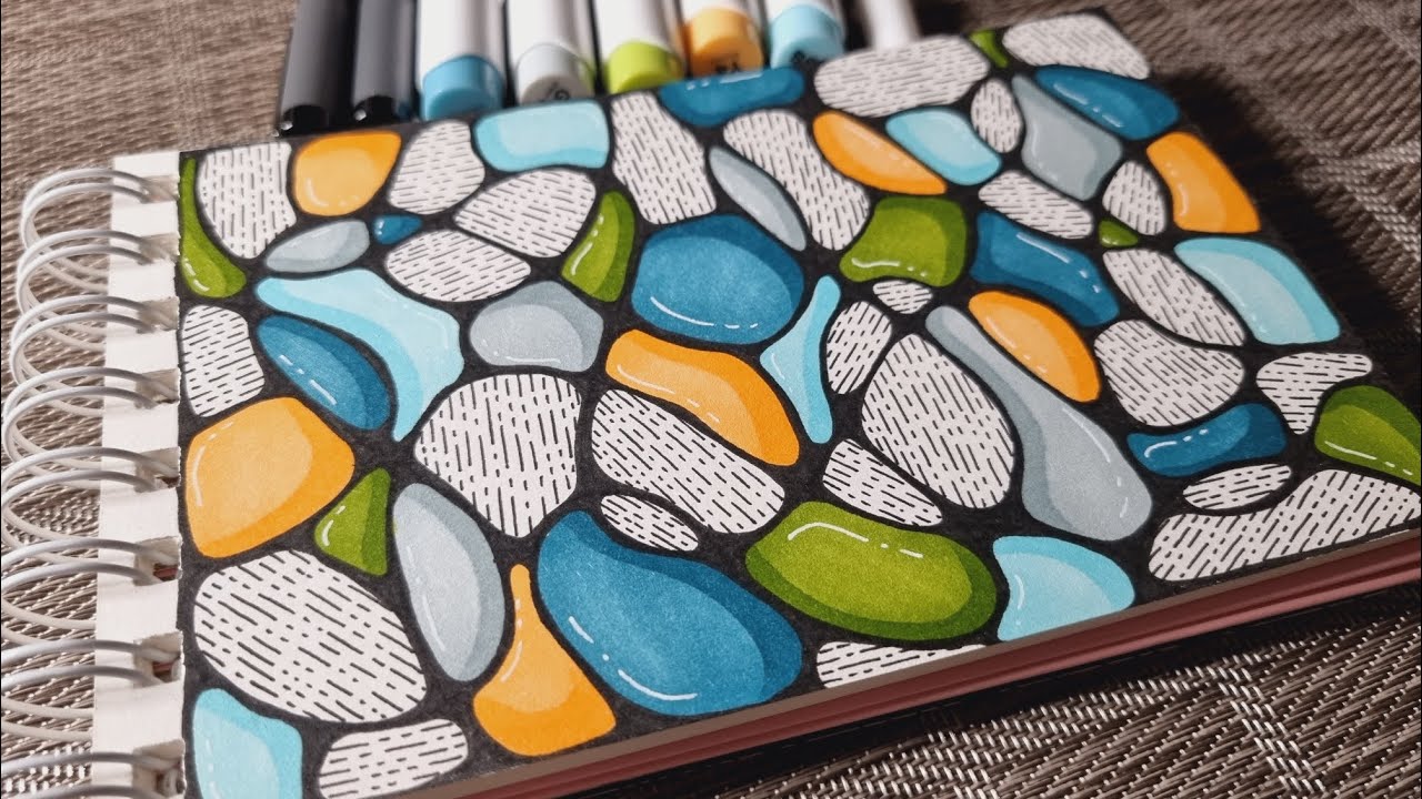 Beginner Friendly Zendoodle Art || Mindful Art for relaxation || Doodle Idea
