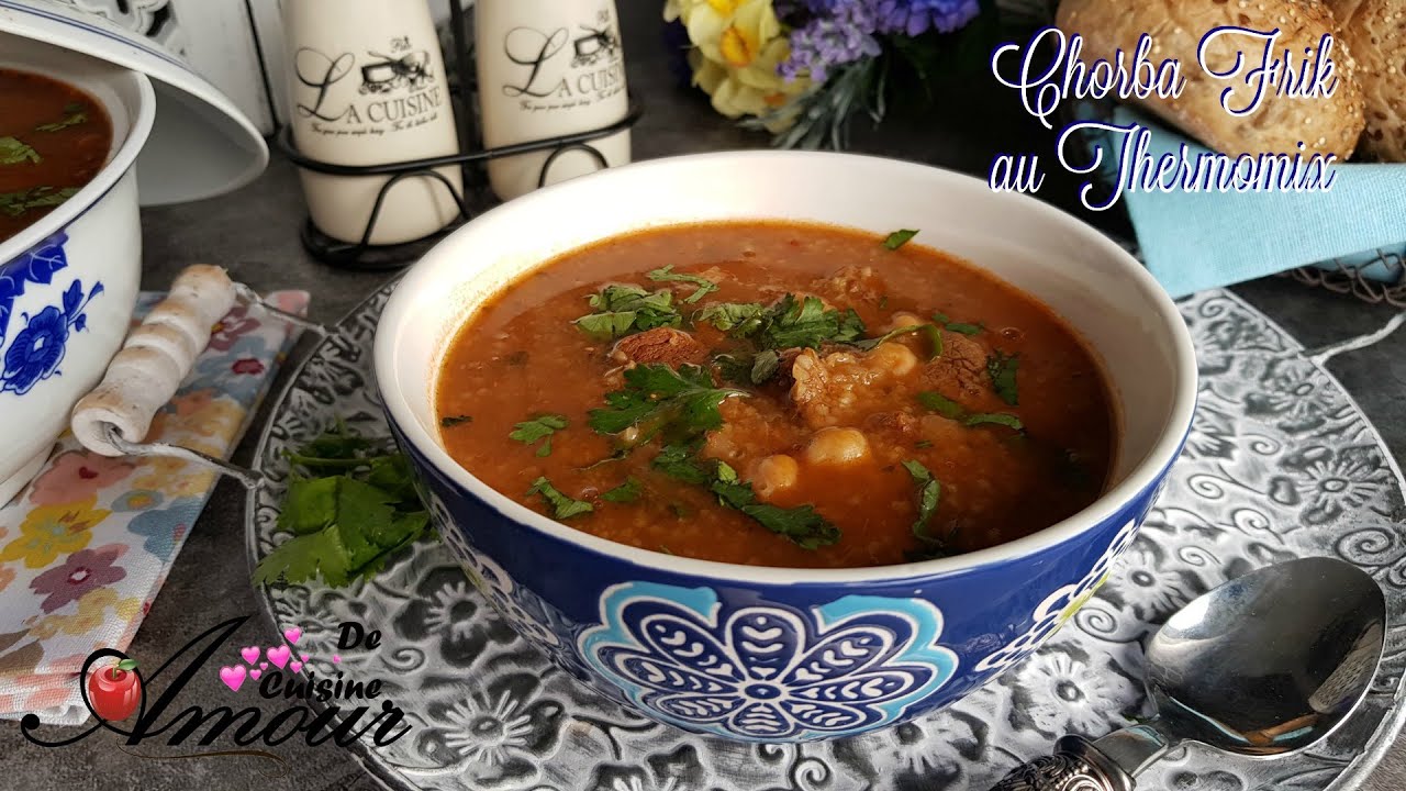 la recette de chorba frik au Thermomix  TM5 - Chorba constantinoise pour Ramadan
