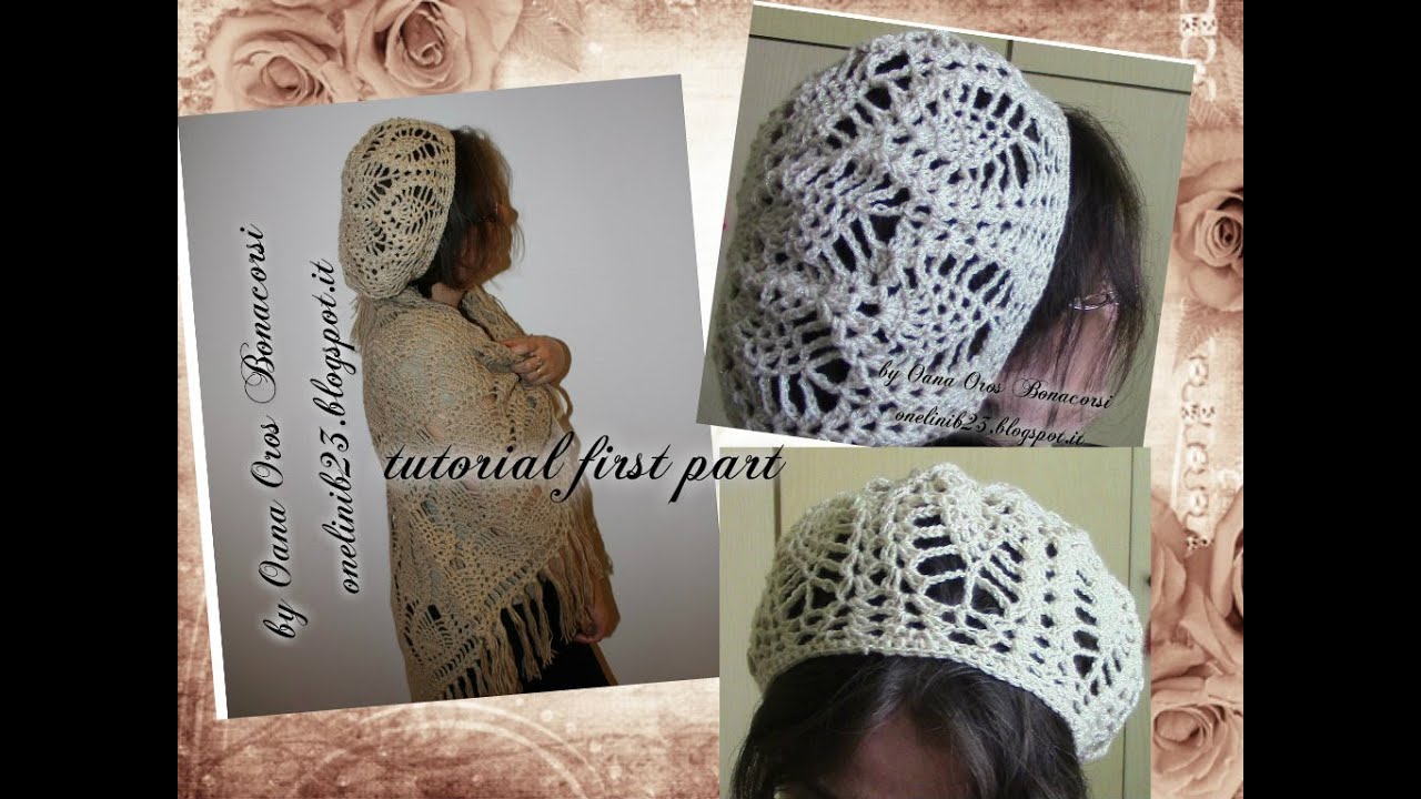 crochet pineapple stitch beret I