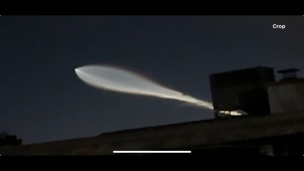 Space X Launch from Vandenberg SFB as seen from Phoenix (Mesa) AZ 3- 18- 24   4K