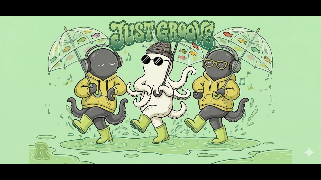 Just Groove: Rainy Day Jazzhop Beats 🐙 | Chill Mix for Study, Work & Relaxation