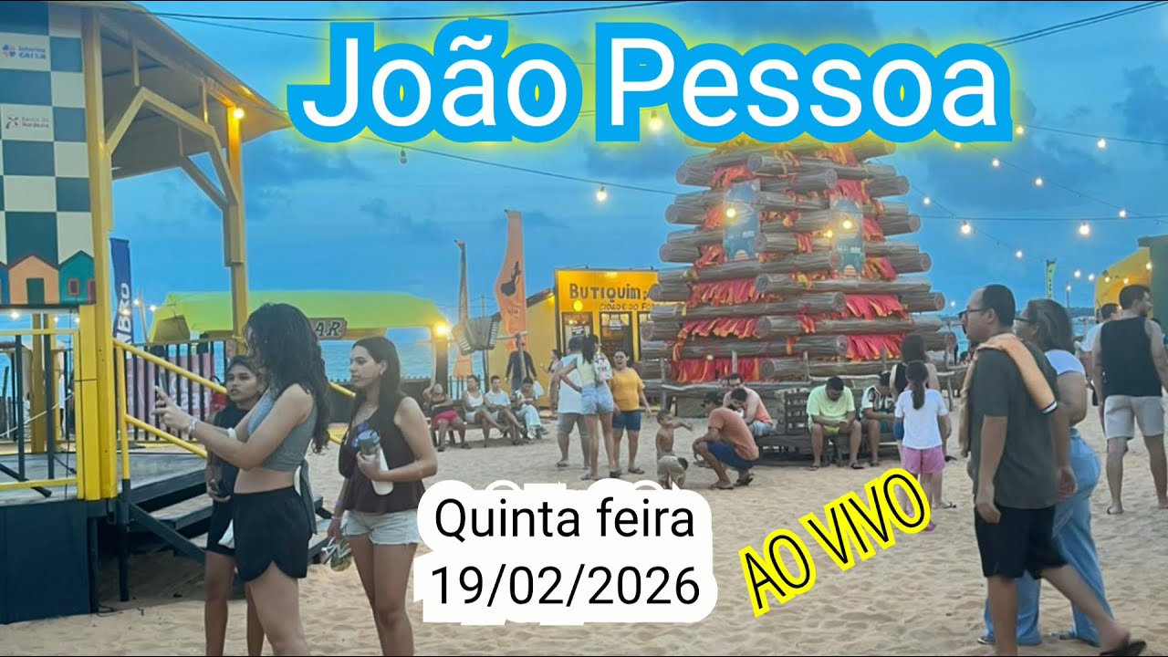 JOÃO PESSOA AO VIVO - PASSEANDO EM UMA QUINTA FEIRA NOS BAIRROS CABO BRANCO E TAMBAÚ