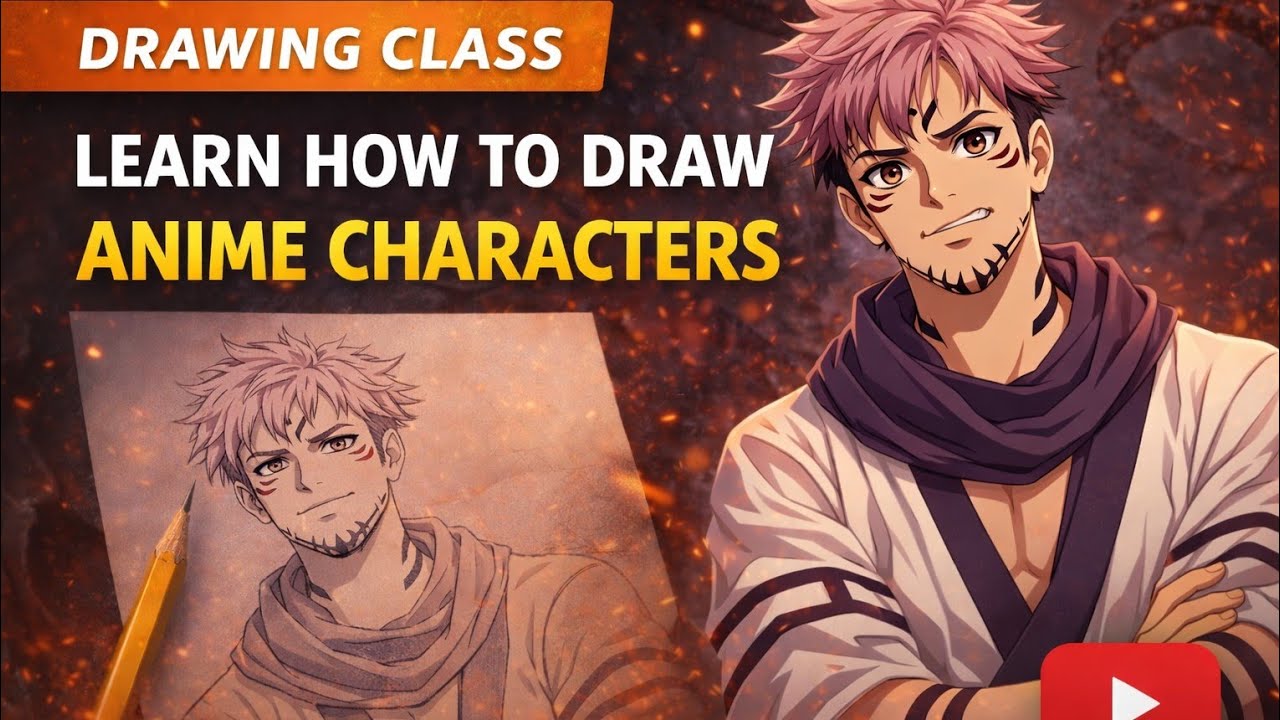 make a attractive anime character sketch