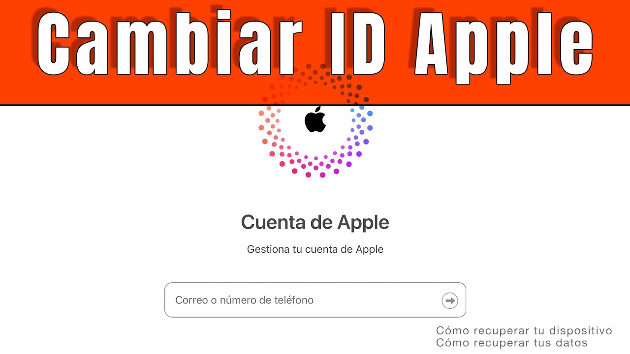 📱📌Como cambiar el ID de Apple | 🔥Cuenta de Apple | Recuperación