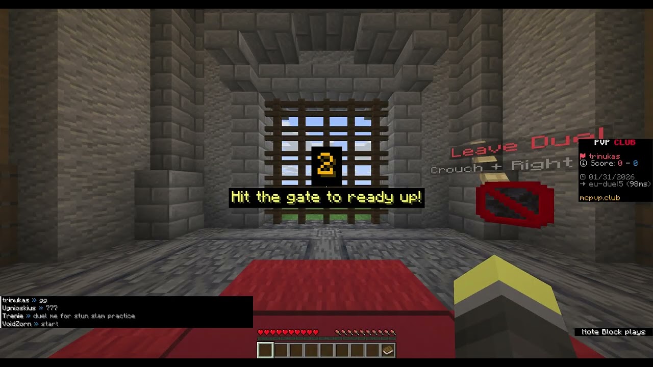 Playing until i have winstreark 2 on cpvp and sword