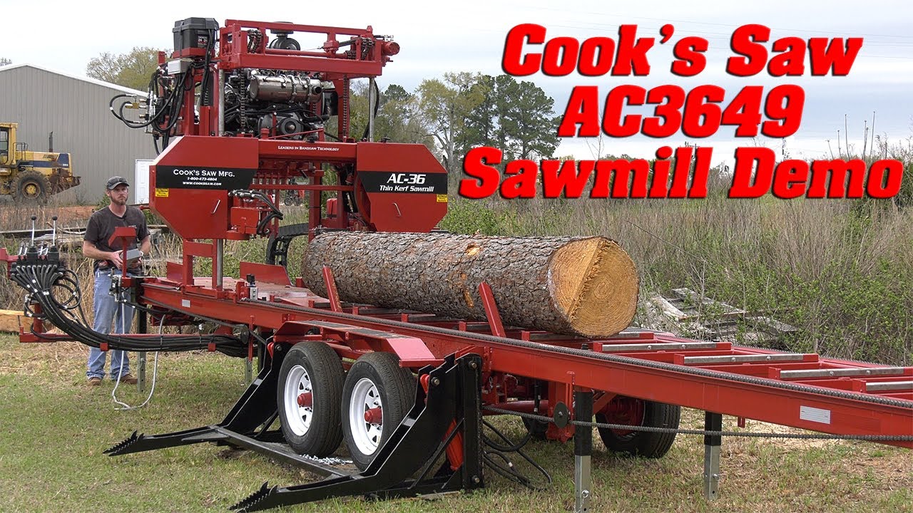 AC36 Sawmill Demo | Built for Power, Precision, and Production Hydraulic Bandmill for Big Logs