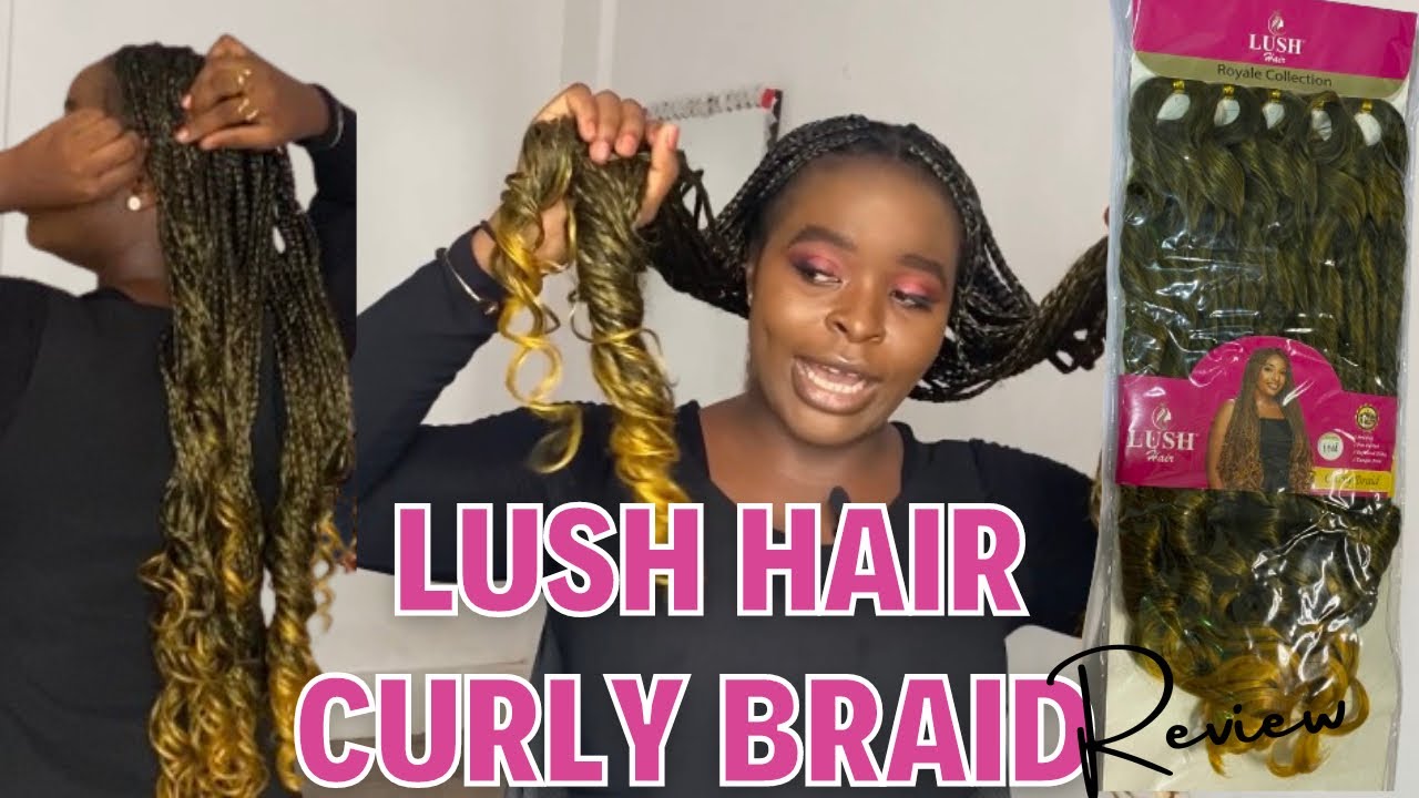 LUSH HAIR CURLY BRAID REVIEW ||Is it good or not? Best French curls braid extension?||The Amazon Deb