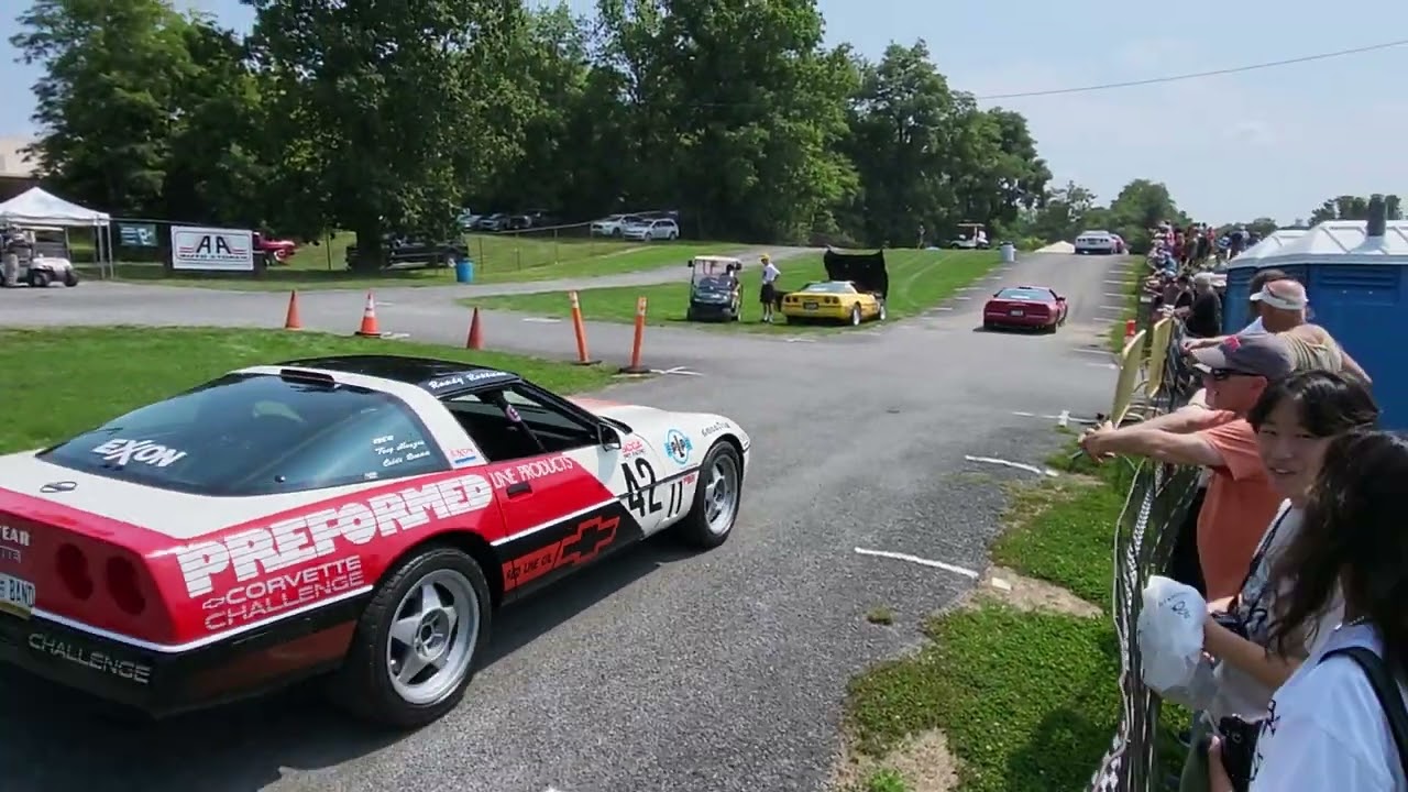 The Corvette Challenge Cars Run at Corvettes at Carlisle 2024