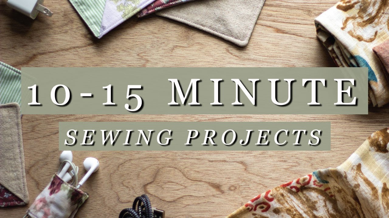 10-15 Minute Scrap Busting Sewing Projects