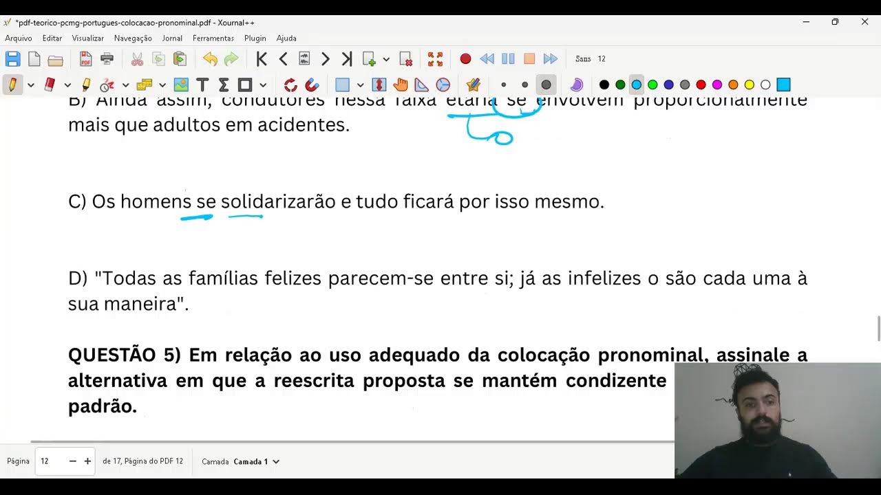 Aula 10  - Língua Portuguesa -  Colocação Pronominal - PC MG Técnico Assistente
