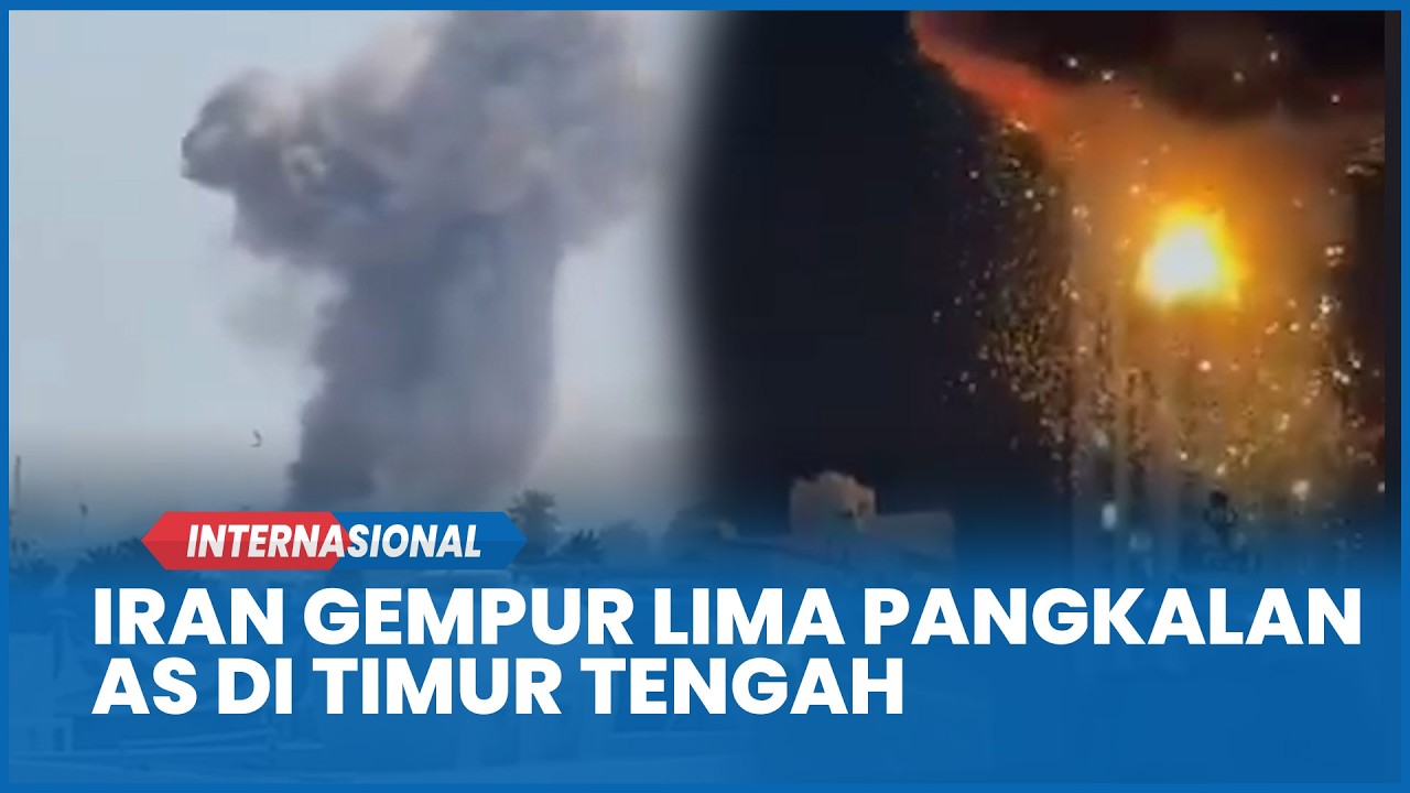 SERANG BALIK! Iran Gempur Lima Pangkalan AS di Timur Tengah, Riyadh Juga Kena Bom