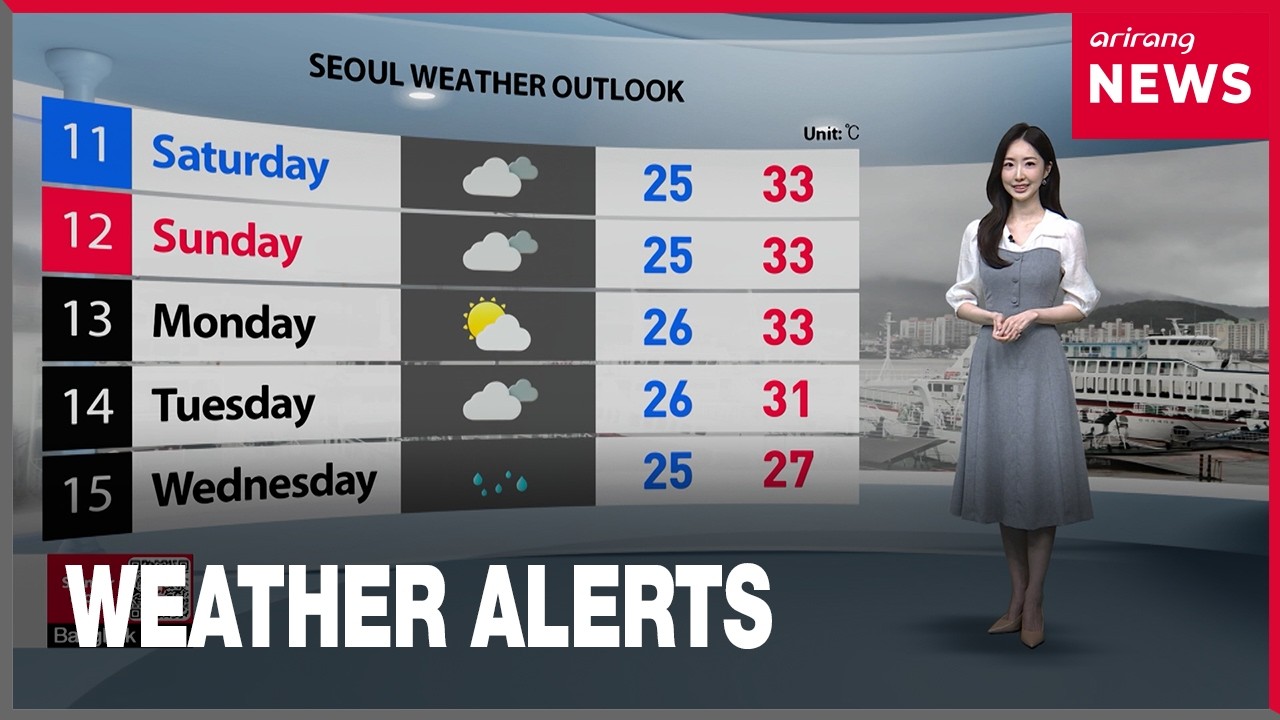 [Weather] Rain ends, nationwide heat wave this weekend