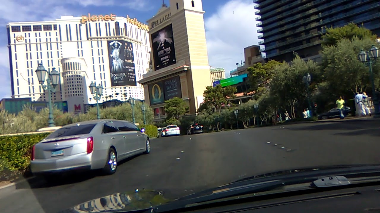Uber Pickup and Drop Off locations at the Bellagio in Las Vegas.
