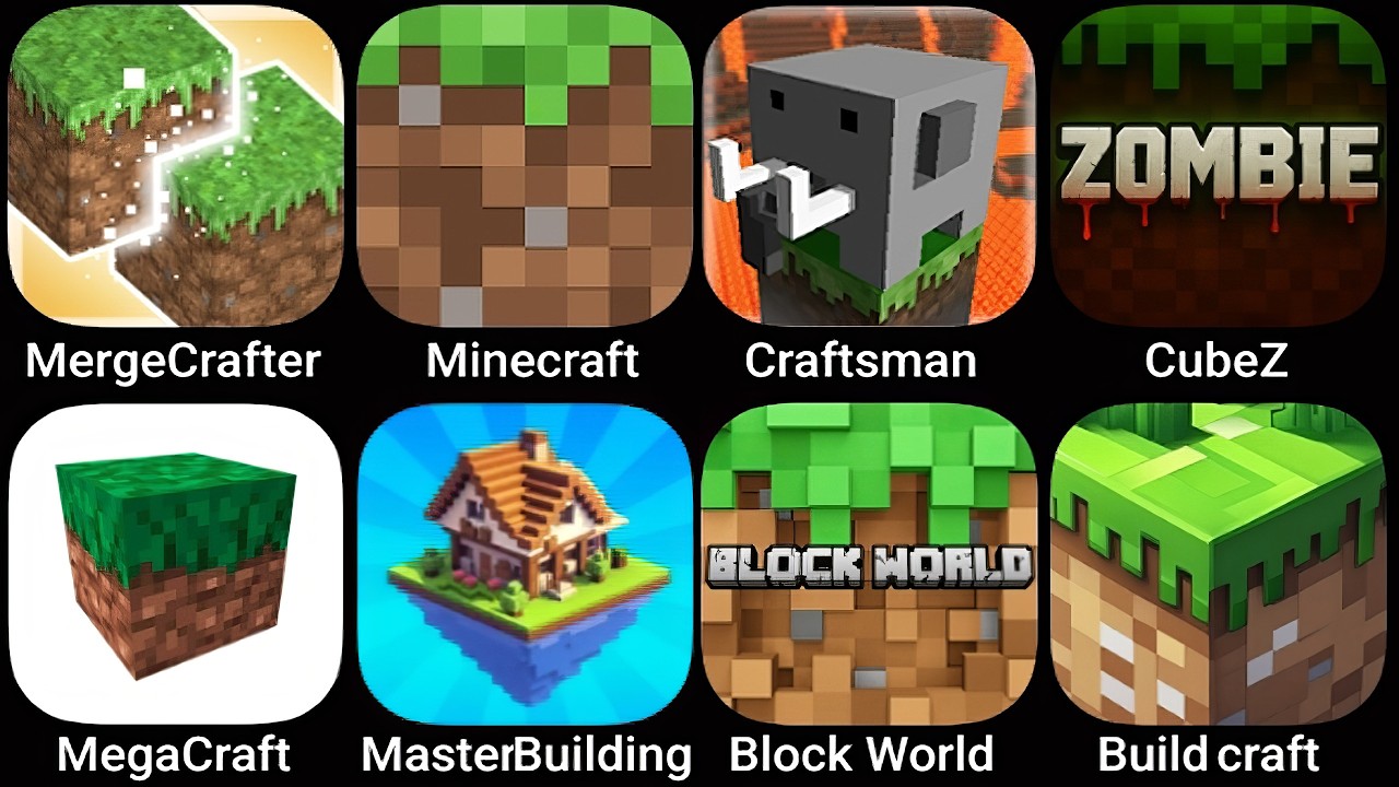 MergeCrafter,MInecraft,Craftsman,CubeZ,MegaCraft,Master Building,Block WOrld,Build Craft