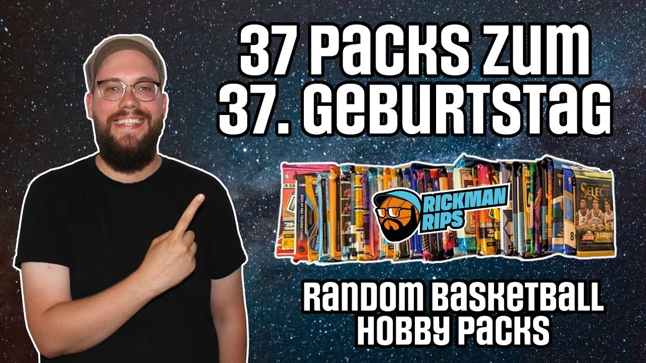 Monster Rookie Gold Auto! 🤯 37 Packs zum 37. Geburtstag! 🥳 Random NBA Hobby Packs | Rickman Rips