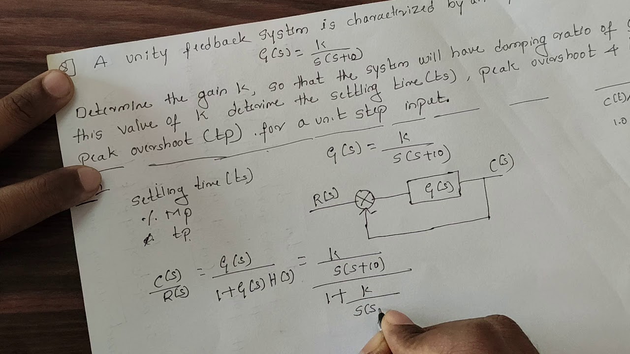 Module-3 L-18 Calculating the Rise Time, Peak Time and Peak Overshoot