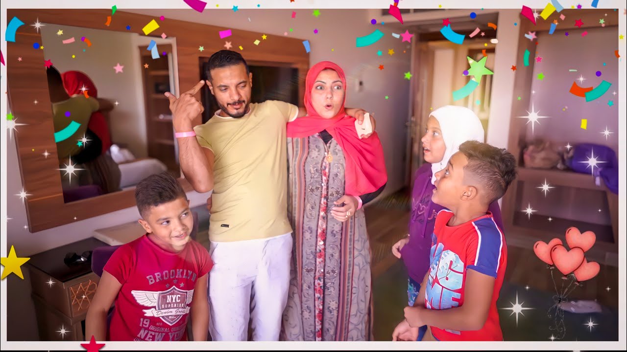 مفاجأةعيد الزواج آكبر جناح فندقى في شرم الشيخ 🏰ماتوقعت ردة فعل العيلة