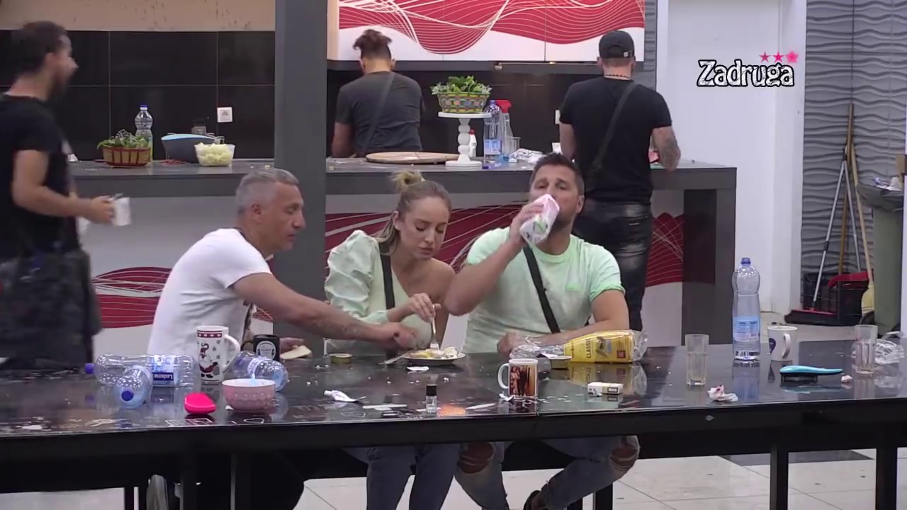 Zadruga 3 - Luna, Marko i Gagi večeraju zajedno, 2.deo - 26.04.2020.