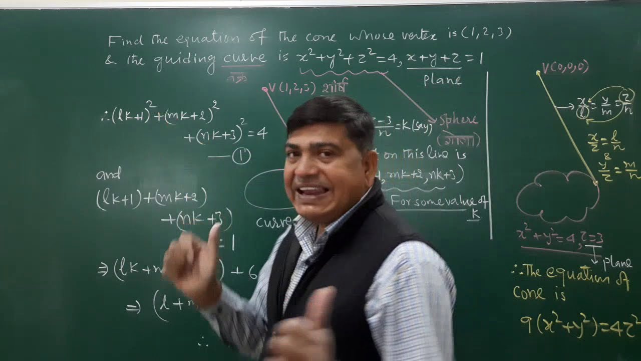 3D Geometry: Cone-Part(iii): By Dr P R PARIHAR