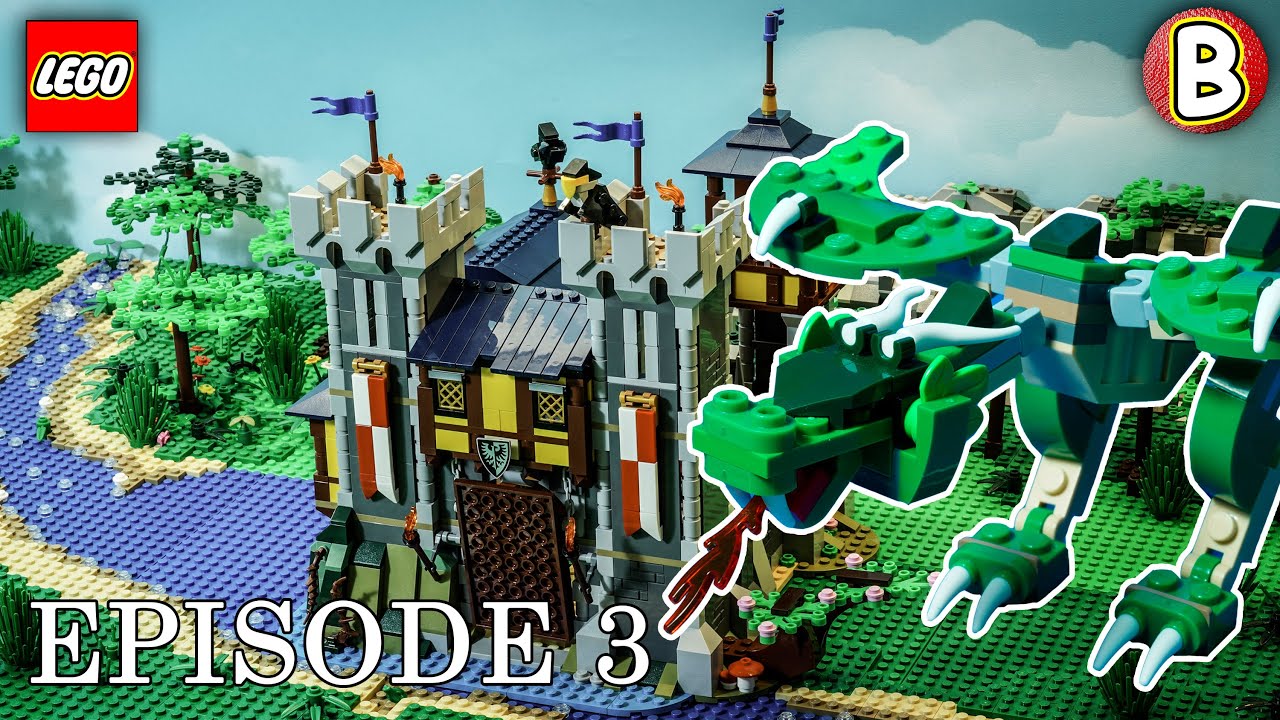 LEGO Creator 3in1 31120 Medieval Castle and Lightaling | Stop Motion Review