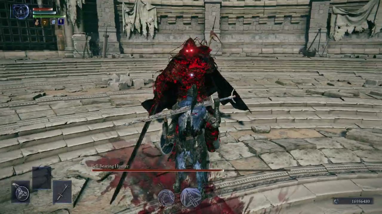 Depth 5 Bell Bearing Hunter (red version) parry only no hit at level 1