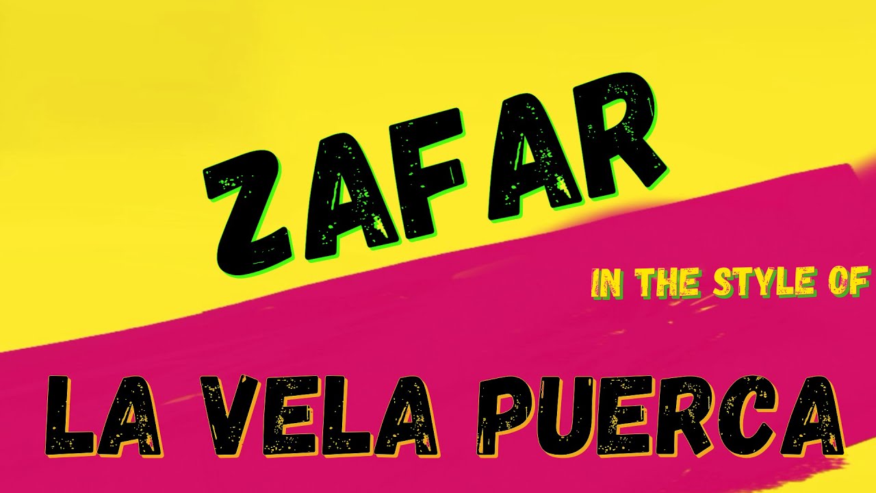 LA VELA PUERCA - ZAFAR (KARAOKE VERSION) PUNK MEDIA KARAOKE INSTRUMENTAL