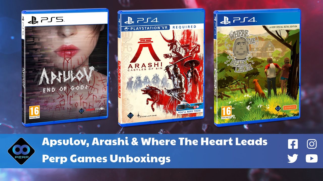 Apsulov, Arashi & Where The Heart Leads | Perp Games Unboxings