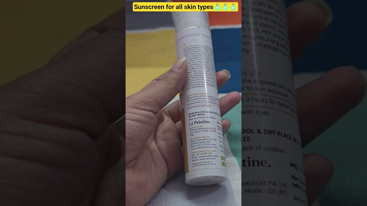 Sunscreen recommended by a doctor for all skin types. 🧴👩&zwj;⚕️☀️ #bestsunscreeninindia #sunscreen