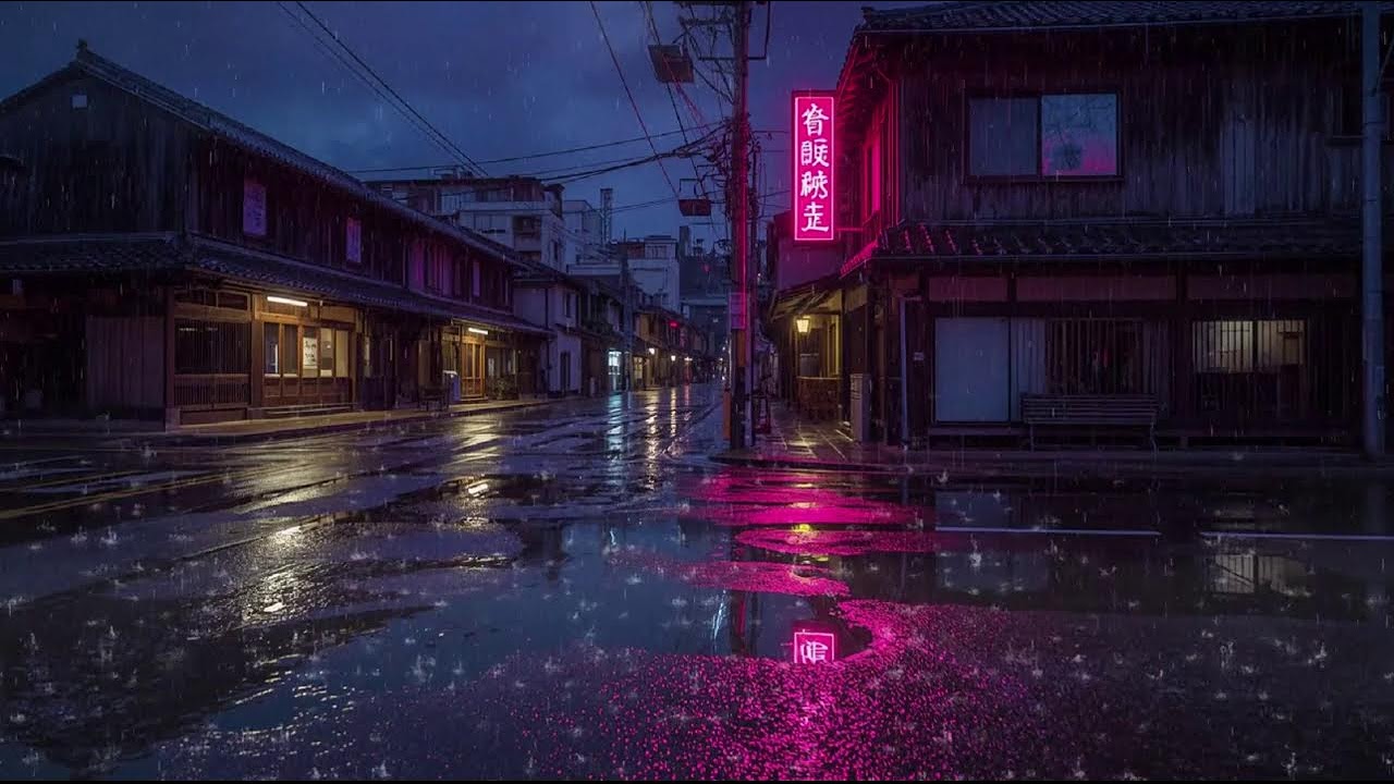 Night Rain Ambience 🌙 Lofi Beats for Focus, Relax & Quiet Moments #25